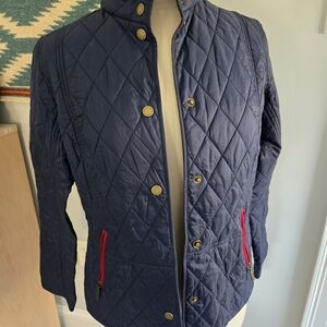 Barbour Women's Navy & Pink Quilted Jacket US Size 6 UK Size 10